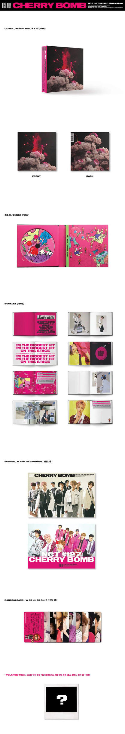 NCT 127 - 3rd Mini Album - Cherry Bomb (Pre-Loved 9)