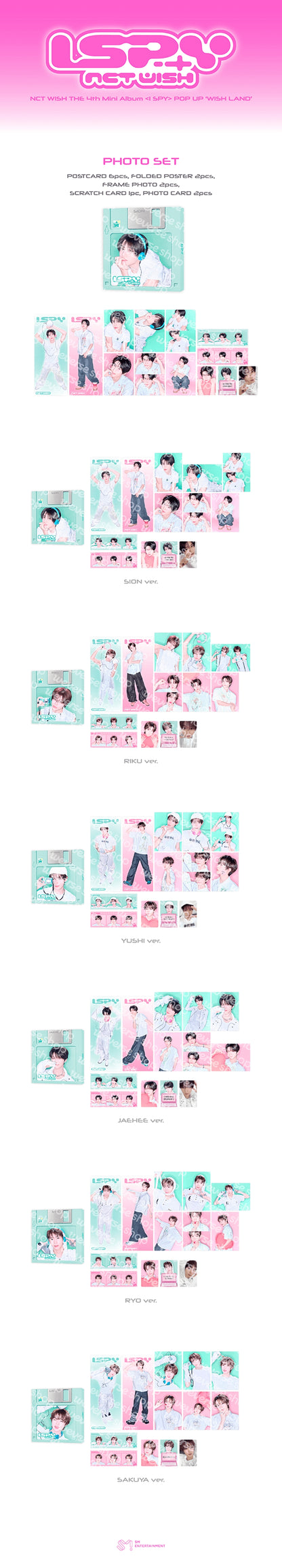 Pre-Order - NCT WISH - I SPY POP UP - WISH LAND MD - PHOTO SET