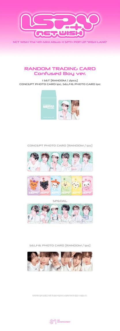 Pre-Order - NCT WISH - I SPY POP UP - WISH LAND MD - RANDOM TRADING CARD - Confused Boy Vers.