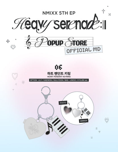 Pre-Order - NMIXX Heavy Serenade Goods - Goods - HEART PENDANT KEYRING