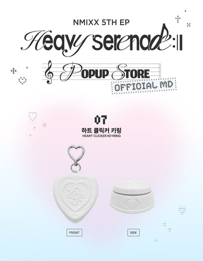 Pre-Order - NMIXX Heavy Serenade Goods - Goods - HEART CLICKER KEYRING