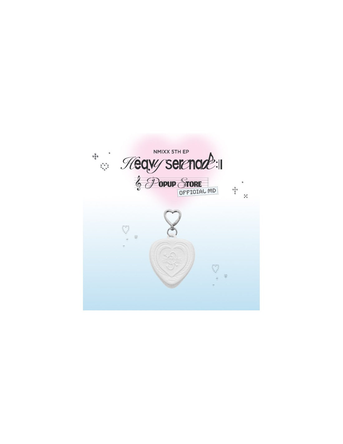Pre-Order - NMIXX Heavy Serenade Goods - Goods - HEART CLICKER KEYRING