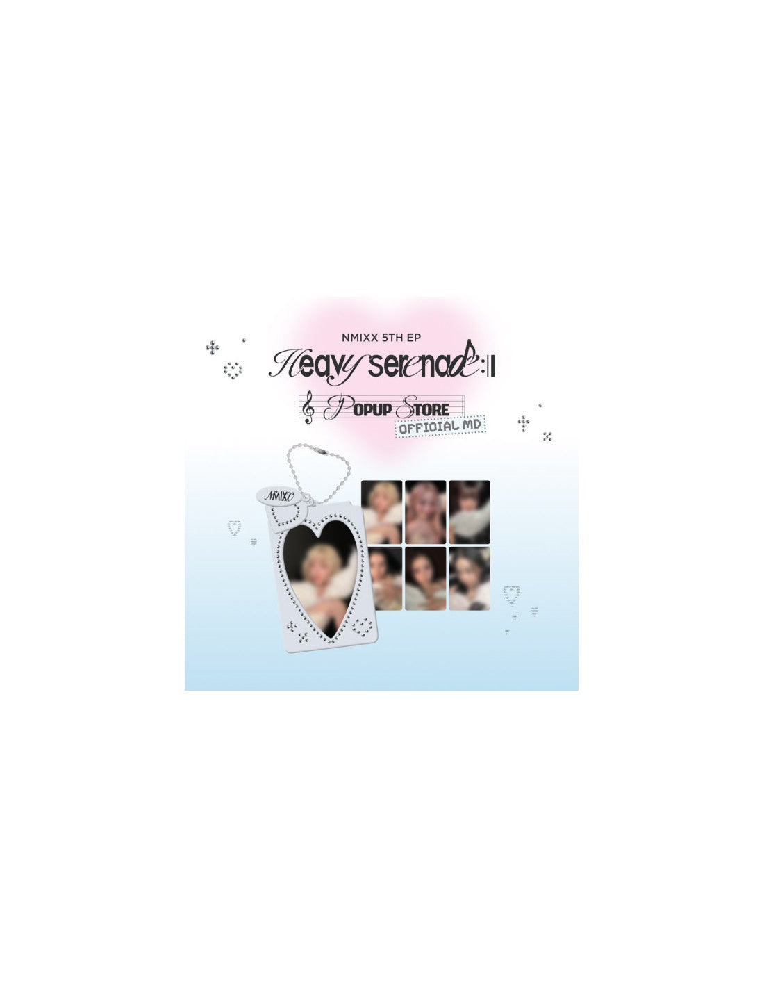 Pre-Order - NMIXX Heavy Serenade Goods - Goods - PHOTOCARD HOLDER KEYRING & PHOTOCARD SET