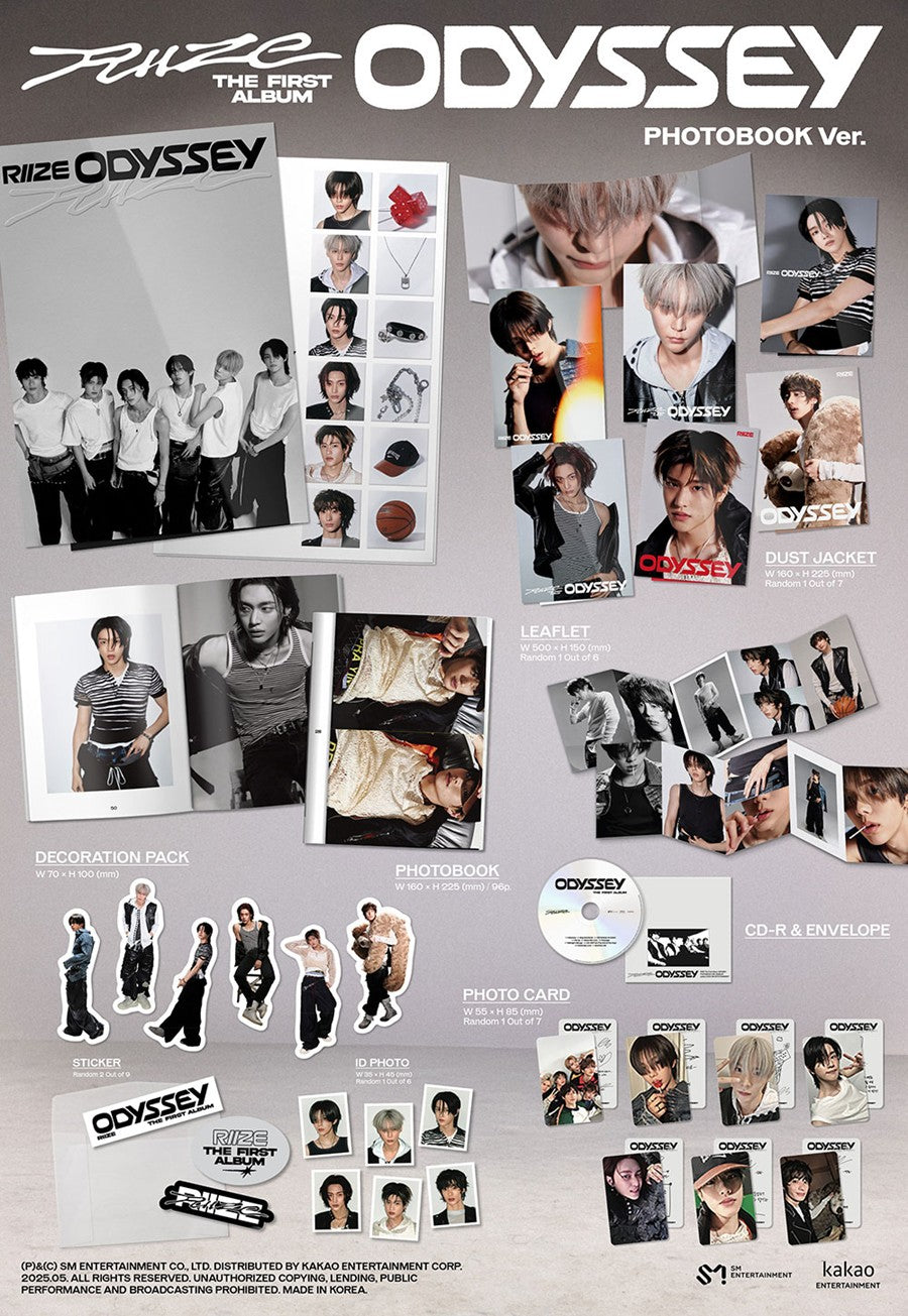 RIIZE – 1st Album - ODYSSEY - PHOTOBOOK Ver. (Seoul Saver)