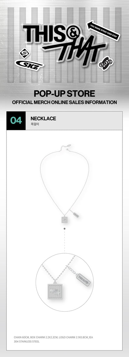 Pre-Order - Stray Kids - THIS & THAT MD - NECKLACE
