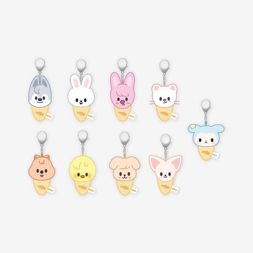 Pre-Order - Stray Kids - THIS & THAT MD - PLUSH KEYRING ICECREAM Vers.