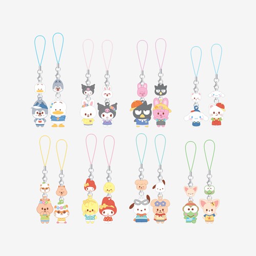 Pre-Order - Stray Kids SKZOO X SANRIO CHARACTERS - MINI FIGURE COUPLE KEYRING