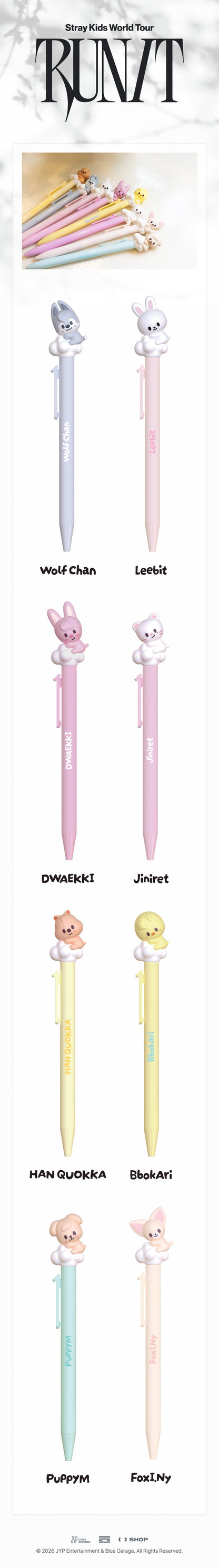 Pre-Order - Stray Kids - World Tour RUN IT MD - SKZOO FIGURE PEN