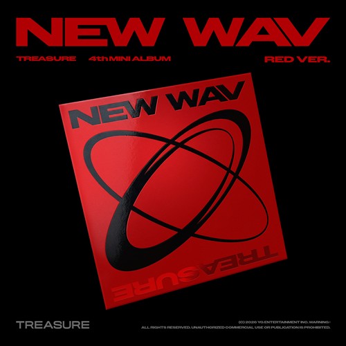 Pre-Order - TREASURE - 4th Mini Album - NEW WAV - RED Vers.