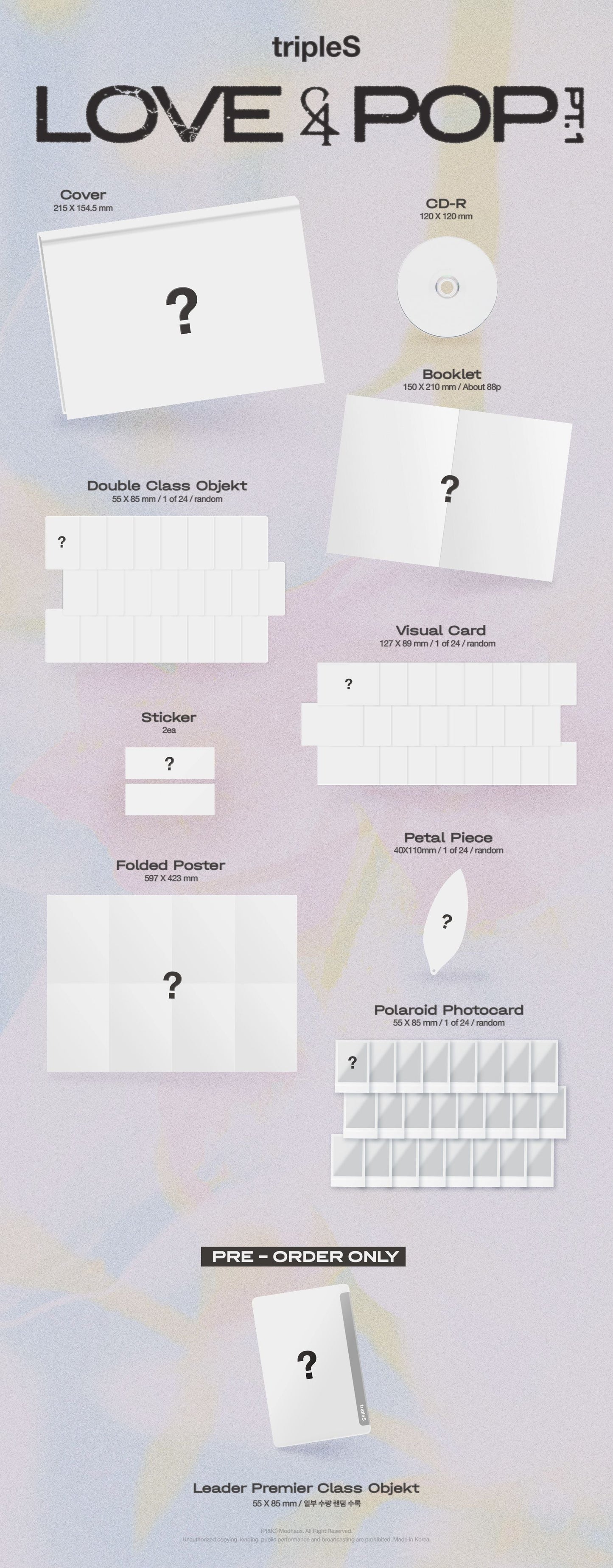 Pre-Order - tripleS - LOVE&POP - pt.1