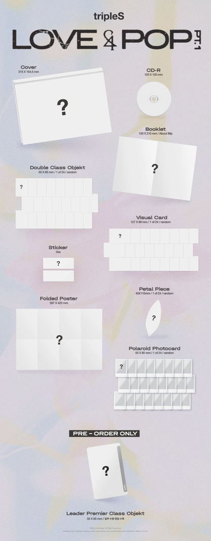 Pre-Order - tripleS - LOVE&POP - pt.1