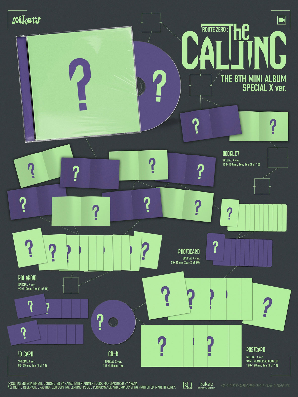 Pre-Order - xikers - 8th Mini Album - ROUTE ZERO : The CALLING - SPECIAL X Vers.