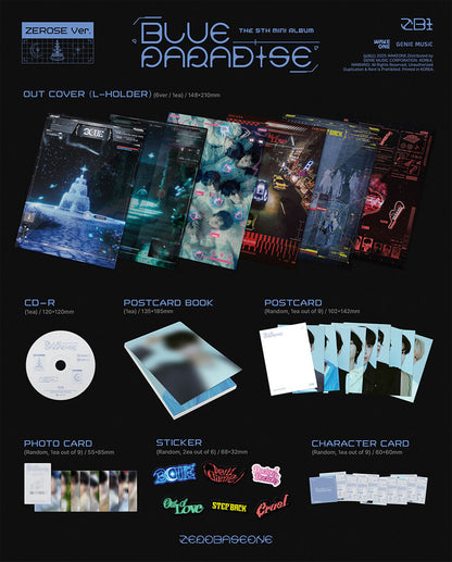 ZEROBASEONE – The 5th Mini Album - BLUE PARADISE - ZEROSE Ver. (Seoul Saver)